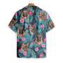 Tropical German Shepherd Dog Pattern Hawaiian Shirt Summer Gifts