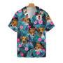 Tropical Jack Russell Terrier Dog Pattern Hawaiian Shirt Summer Gifts