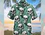 Tropical Skull Pattern Hawaiian Shirt, Skull Pattern Funny Hawaiian Shirt, Couples Matching Outfits For Holiday, Best Gifts For Men. Summer Gifts