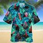 Turkey In Tropical Forest Lovers Gift Hawaiian Shirt, Short Sleeve Hawaiian Aloha Shirt Summer Gifts