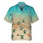 Turtle And Ocean Hawaiian Shirt Men's, Gift For Turtle Lovers Summer Gifts