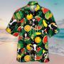 Unisex Holstein Friesian Cattle Lover Tropical Fruit Hawaiian Shirt For Men, Aloha Hawaiian Shirt Short Sleeve Hawaiian Summer Gifts