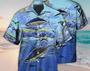 Unisex Tuna Fishing Blue Sky Hawaiian Shirt Limited Edition, Aloha Hawaiian Shirt Short Sleeve Hawaiian Summer Gifts