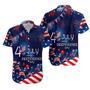 Us Independence Day Hawaiian Shirt, July Aloha Gift, God Bless America Hawaii Shirt, Usa Flag Shirt Summer Gifts