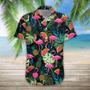 Watermelon And Flamingo Ornamental Design Hawaiian Shirt Summer Gifts