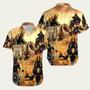 Amazing Anubis And The Pyramid Ancient Egypt Unisex Hawaiian Shirt