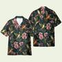 Amazing Hummingbirds Tropical Flower Pattern Hawaiian Shirt