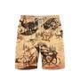 Amazing Hunting Deer Brown Swim Trunks With Mesh Lining For Men