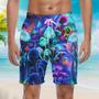 Amazing Magic Mushroom Peace Life Beach Shorts For Men