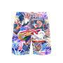 America Rooster Chicken With Fireworks Beach Shorts For Men