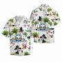 American Bulldog Vacation Hawaiian Shirt