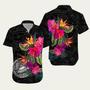 American Samoa Polynesian Hibiscus Matching Dress And Hawaiian Shirt