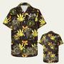 Army Marine Navy Air Force Coast Guard Tropical Hawaiian Shirt