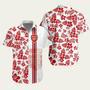 Arsenal Fc Red White Hawaiian Shirt