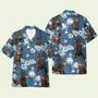 Australian Kelpie Blue Tribal Pattern Hawaiian Shirt