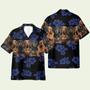 Awesome Dachshund With Blue Flowers Pattern Hawaiian Shirt