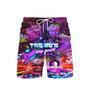 Back To The s Disco Party Neon Color Lights Beach Shorts For Men