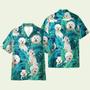 Bichon Frise Floral Pattern Hawaiian Shirt