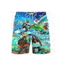 Bigfoot Surfing Aloha Beach Shorts For Men