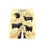 Black Angus Cattle Lovers Farm Beach Shorts For Men