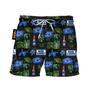 Bud Light Hibiscus Flower Swim Trunks