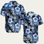 Bud Light Hibiscus Flowers Button Hawaiian Shirt