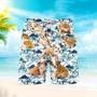 Bull Dog Puppy Beach Shorts For Men