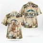 Bulldog Busch Light Beer Hawaiian Shirt