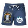 Busch Light Blue Basic Swim Trunks