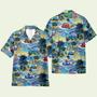 Campervan On The Beach Hawaiian Shirt