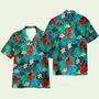 Cardinal Tropical Flowers Pattern Hawaiian Shirt