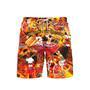 Chilling And Grilling BBQ With Fire Red Beach Shorts For Men