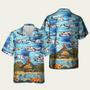 Coast Guard Sikorsky Seaguard Helicopter Hawaiian Shirt