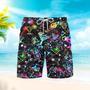 Cocktail Neon Party Lovers Beach Shorts For Men