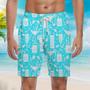 Cocktails Hello Summer Beach Shorts For Men