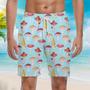 Colorful Mushroom Beach Shorts For Men