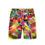 Colorful Parrots Neon Beach Shorts For Men