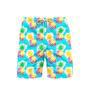 Colorful Pineapples Blue Beach Shorts For Men