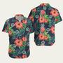 Colorful Red Flowers Us Army Summer 2024 Hawaiian Shirt