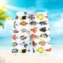 Colorful Tropical Fishes Art Beach Shorts For Men