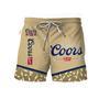 Coors Banquet Bottle Pattern Swim Trunks