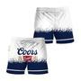 Coors Banquet White Blue Basic Swim Trunks