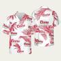 Coors Light Hawaiian Palm Leaves Pattern Shirt Hawaiian Shirt