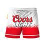 Coors Light White Red Basic Swim Trunks