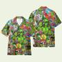 Couple Alien Smoking Weed Hippie Hawaiian Shirt