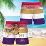 Crown Royal Stop Staring At Horizontal Striped Swim Trunks