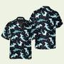 Cute Hammerhead Shark And Blue Dot Pattern Shark Hawaiian Shirt