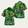 Denton Fire Department Texas Patricks Day Hawaiian Shirt