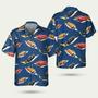 Disney Pixar Cars Lightning Mcqueen Fabric Pattern Hawaiian Shirt