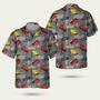 Disney Pixar Cars Multicolor Car Toss Fabric Texture Lightning Mcqueen Hawaiian Shirt